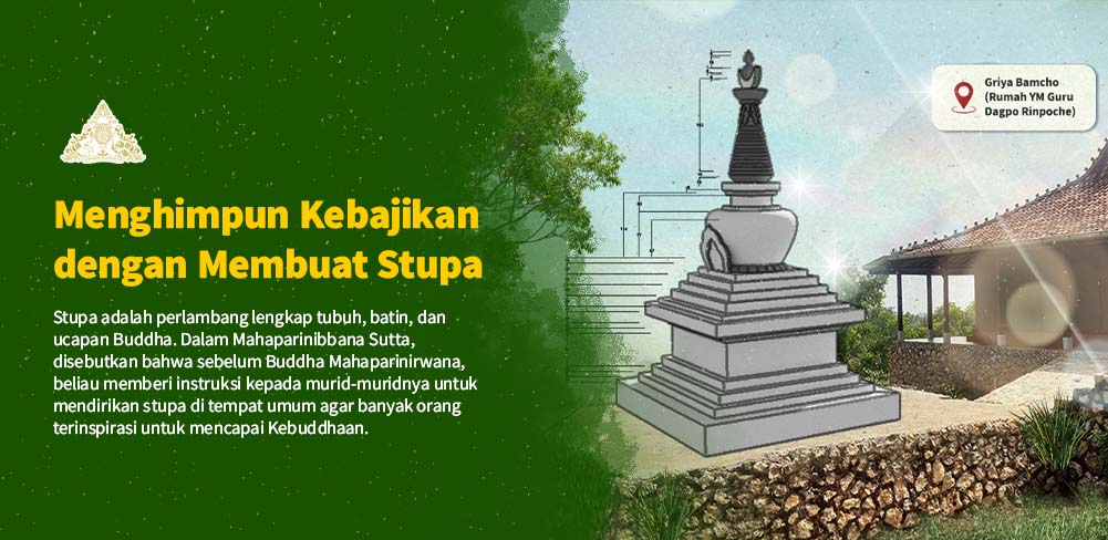 Himpun Kebajikan dengan Membuat Stupa